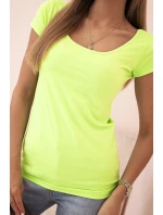 Dámská klasická bavlněná blůza s krátkým rukávem modrá