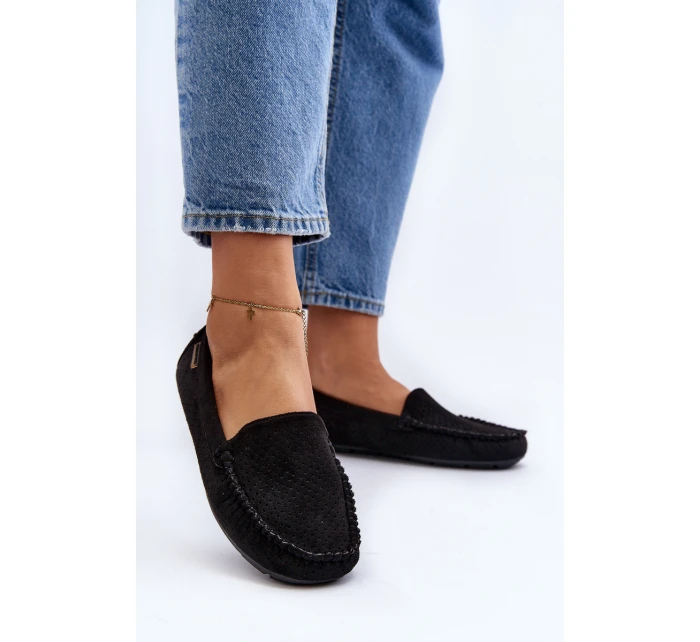 Dámské černé šněrovací mokasíny model 21647810 - Boto