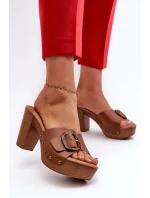 Dámské sandály s hnědé model 21661240 - EVENTO