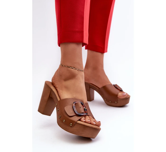 Dámské sandály s hnědé model 21661240 - EVENTO