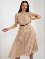 Sukienka DHJ SK  ciemny bezowy model 22251311 - FPrice