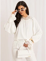 Bluzka MI BZ model 22340782 ecru - FPrice Bluzka MI BZ model 22340782 ecru - FPrice