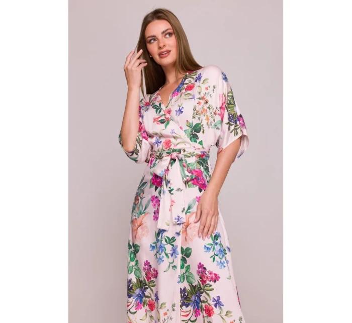 model 21154660 Zavinovací maxi šaty s potiskem model 1 - STYLOVE