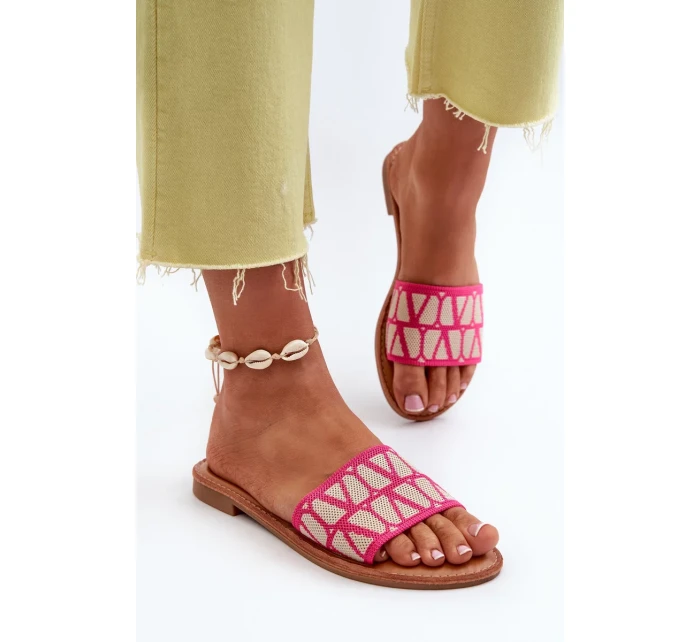 Dámske ploché papuče Fuchsia Traivea