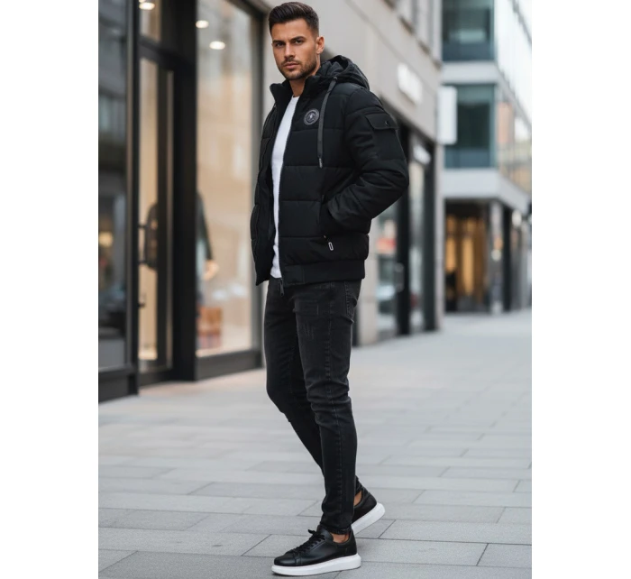 Pánská prošívaná bunda černá Dstreet model 21995316 - FashionStreet