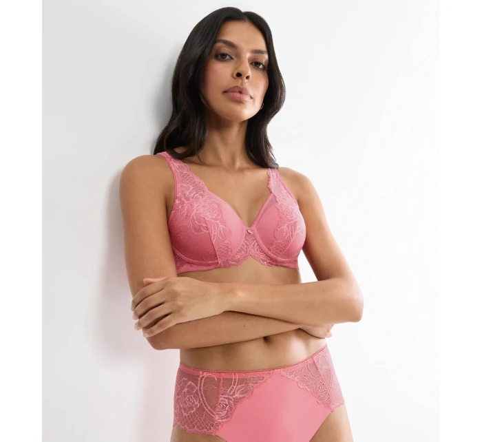 Dámska podprsenka Wild Peony Florale WP - ČERVENÁ - ružová 3880 - TRIUMPH