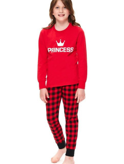 Dievčenské pyžamo Princess červené