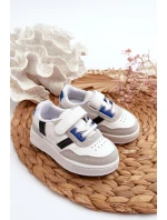 Klasyczne Dziecięce Buty Sportowe Biało-Niebieskie Marlin Klasyczne Dziecięce Buty Sportowe Biało-Niebieskie Marlin