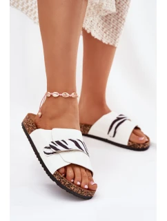 Dámské Pantofle S Na Korkové Platformě Béžové model 21698970 - Boto