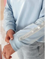 Dámská jednobarevná mikina modrá Dstreet model 21985694 - FashionStreet