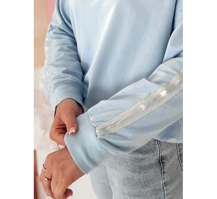 Dámská jednobarevná mikina modrá Dstreet model 21985694 - FashionStreet