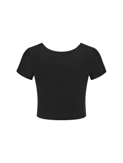 Dámsky top ZERO Feel 2.0 Crop Top - BLACK - black 0004 - SLOGGI