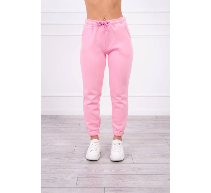 Zateplený set s mikinou s kapucňou svetlo ružový Zateplený set s mikinou s kapucňou svetlo ružový