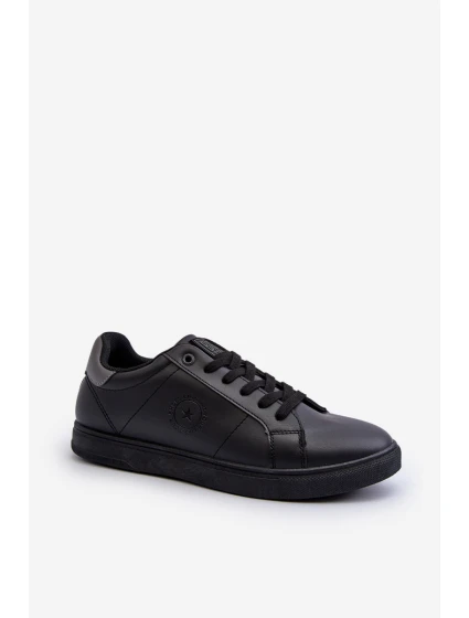 Nízké pánské tenisky z ekologické kůže Big Star model 21653618 černé - Big Star Shoes