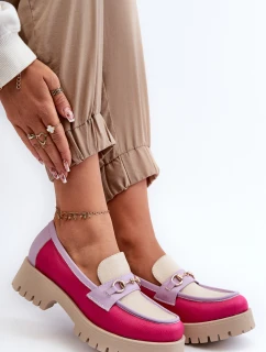 Zazoo 3475 Skórzane Damskie Mokasyny Beżowe