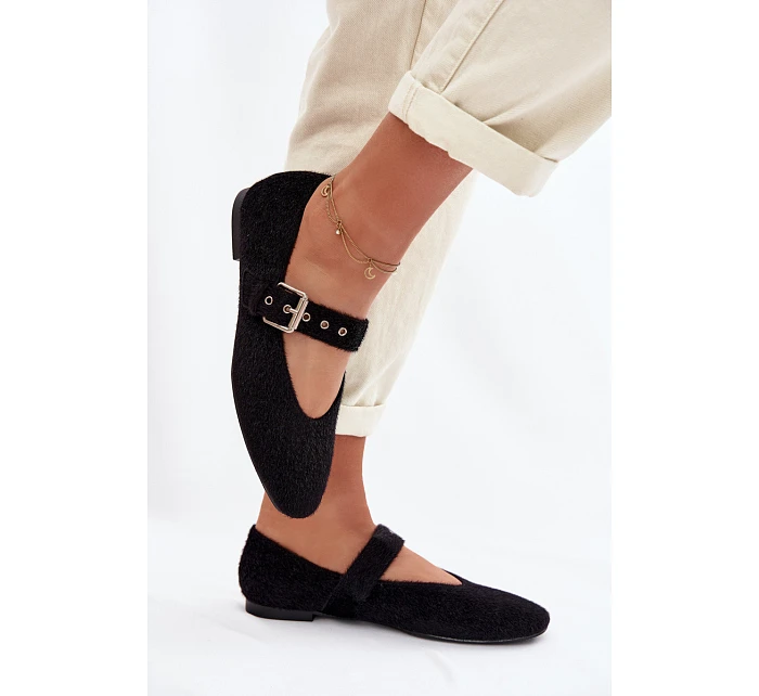 Dámské baleríny s páskem Černé Pamira Dámské baleríny s páskem Černé Pamira