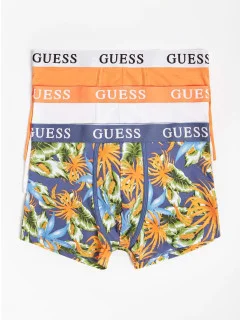 Pánske trenírky U1GG05K6YW1 P549 oranžová / modrá / biela - GUESS