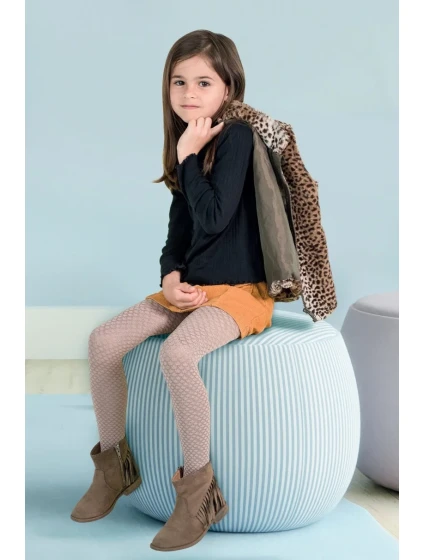 RAJSTOPY DZIEWCZĘCE WZORZYSTE model 19751406 - Knittex