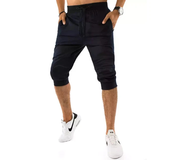 FashionStreet pánske tmavomodré teplákové šortky SX1536