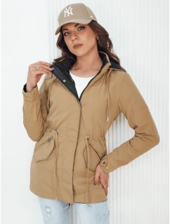 Dámska bunda ELINA dark beige FashionStreet TY4344