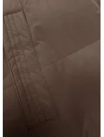 Hnedá hrubšia dámska vesta (23-008)