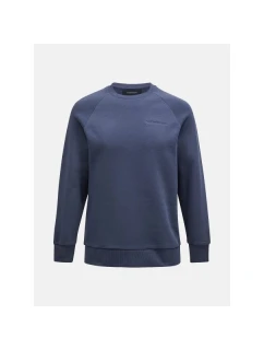 Peak Performance M Original Small Logo Crew Sweatshirt blue