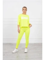 Sada s model 18748710 potiskem Queen yellow - K-Fashion Sada s model 18748710 potiskem Queen yellow - K-Fashion