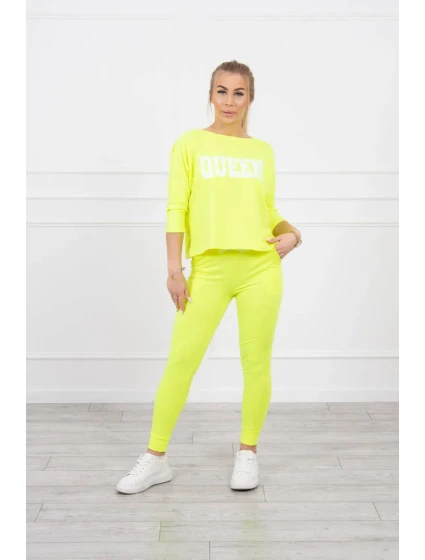 Sada s model 18748710 potiskem Queen yellow - K-Fashion Sada s model 18748710 potiskem Queen yellow - K-Fashion