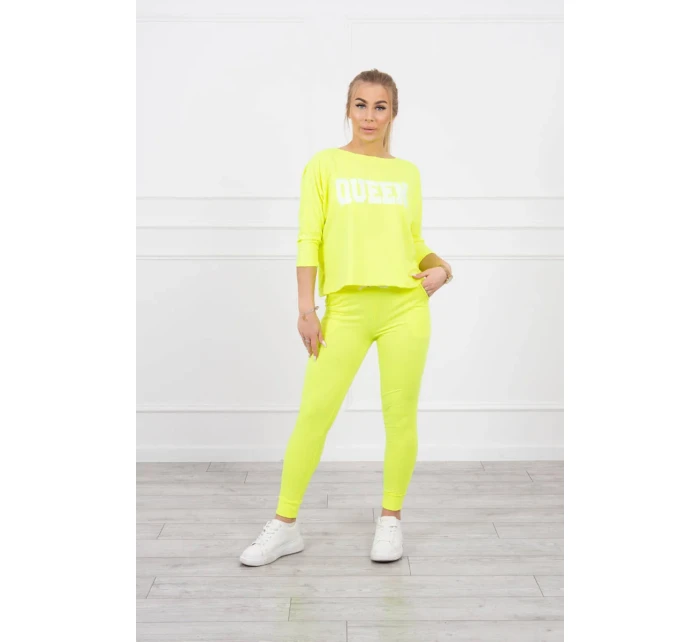 Sada s model 18748710 potiskem Queen yellow - K-Fashion Sada s model 18748710 potiskem Queen yellow - K-Fashion