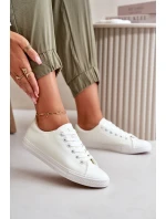 Damskie Skórzane Wiązane Klasyczne Trampki Białe Misima Damskie Skórzane Wiązane Klasyczne Trampki Białe Misima