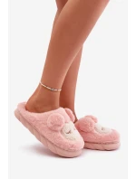Ciepłe Futrzane Kapcie Damskie Różowe Jozelinetta Ciepłe Futrzane Kapcie Damskie Różowe Jozelinetta
