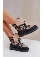 Dámske snežnice D.Franklin s kožušinou - čierne Dámske snežnice D.Franklin s kožušinou - čierne