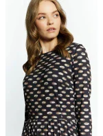 Elegantné dámske šaty DRE3540 čierne - Monnari