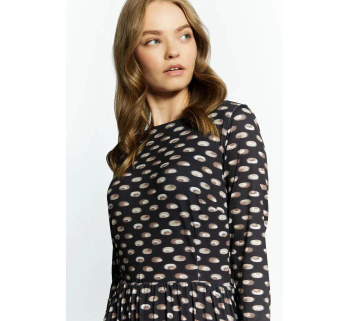 Elegantné dámske šaty DRE3540 čierne - Monnari