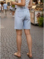 Dámske ležérne modré džínsové šortky FashionStreet SY0498