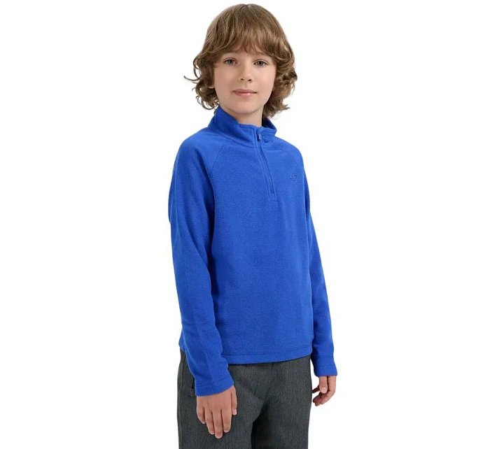 Chlapčenská fleecová mikina 4F M058 cobalt 4FJWAW25UFLEM058 36S