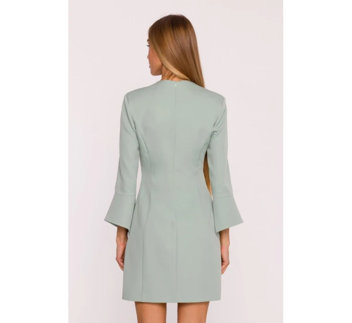 M876 Šaty so širokými manžetami - mentolové M876 Šaty so širokými manžetami - mentolové