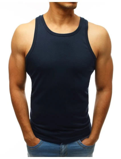 Pánské tílko bez potisku tmavě modré Dstreet model 21962191 - FashionStreet