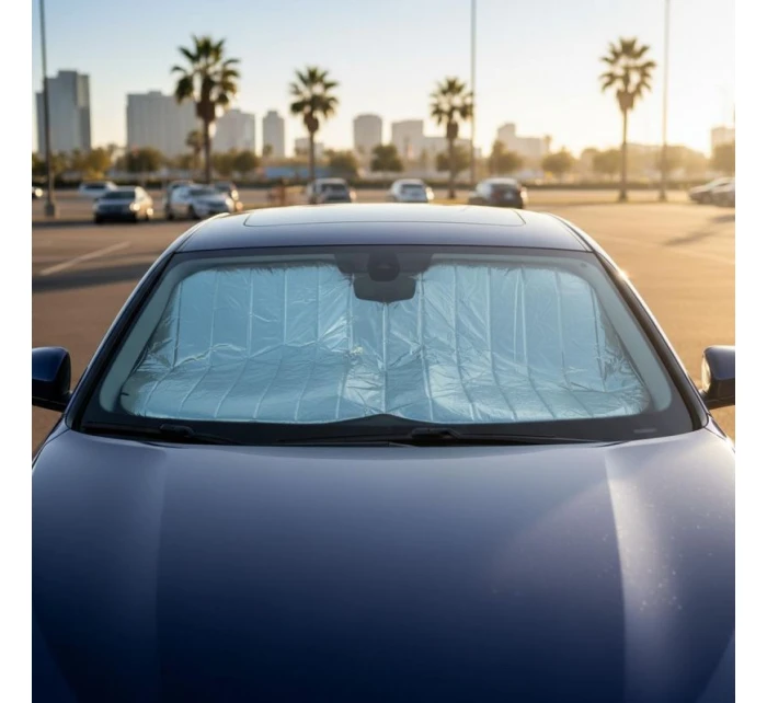 Slnečná clona na čelné sklo pre zrkadlá skladacia 130x60 cm DUNLOP