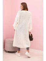 Dlhý sveter ecru