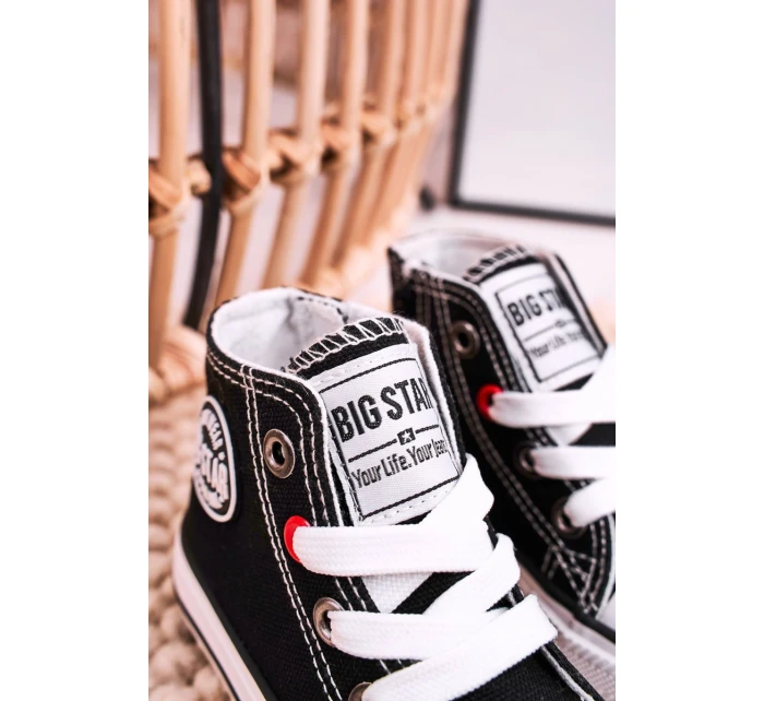 Dětské Tenisky Vysoké Se Zipem BIG STAR model 21545343 Černé - Big Star Shoes