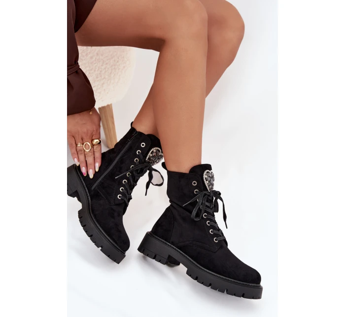 Boty Pracovní S Zateplené Eko Semišové Černé model 21707016 - Boto Boty Pracovní S Zateplené Eko Semišové Černé model 21707016 - Boto