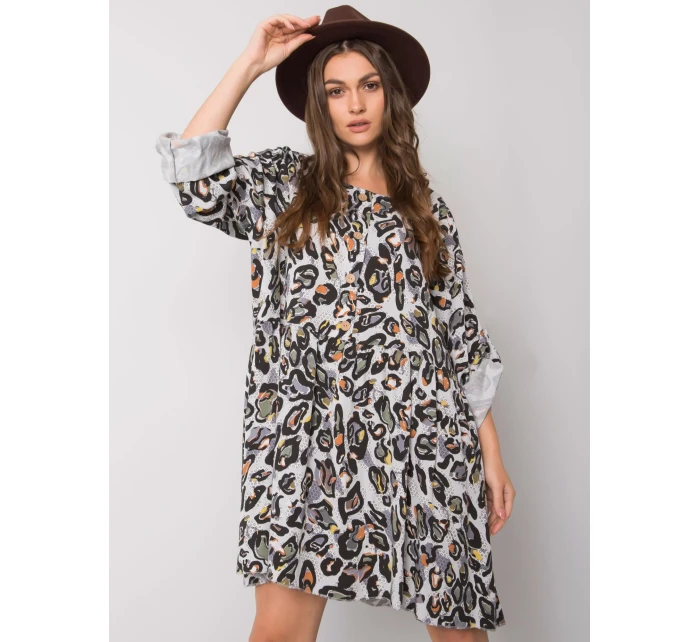 Šaty DHJ SK 21464.99 svetlo šedá