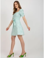 LK SK 509002 šaty.03P biela zelená