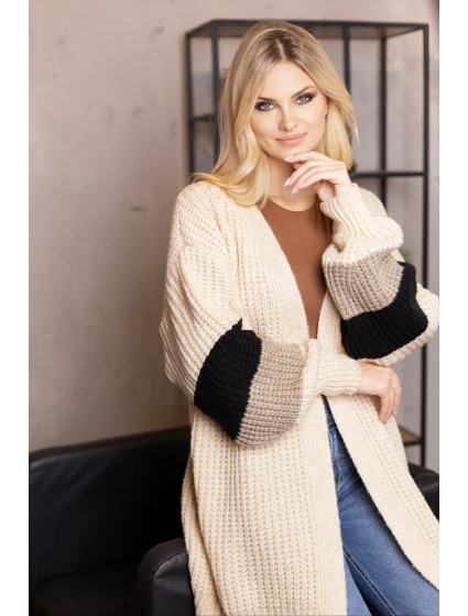 Sveter na zapínanie model 188773 PeeKaBoo