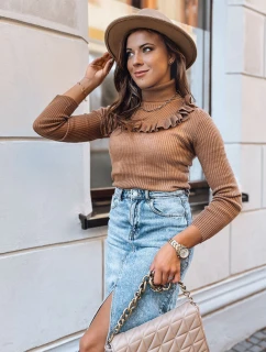 Dámsky sveter NOAH hnedý FashionStreet MY1409