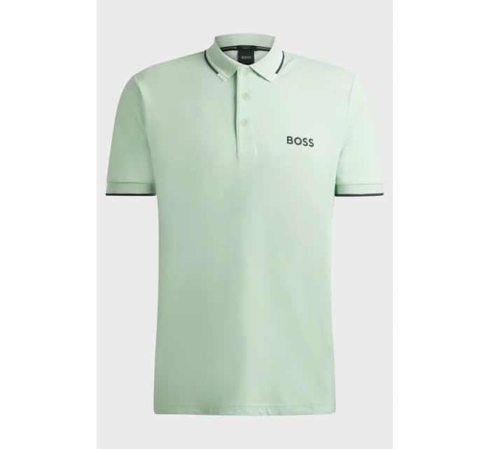 Pánska polokošeľa Boss Paddy Pro Open Green Regular Fit Green (50469102-388)