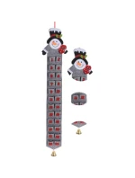 PLSTENÝ ADVENTNÝ KALENDÁR SIVÝ SNEHULIAK