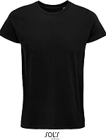 SOL'S Crusader Men Pánske tričko z bio bavlny 25.3582 deep black
