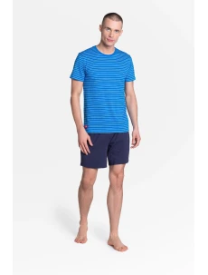 Pyžamo Lane 38873-55X Modrá a tmavo modrá - Henderson